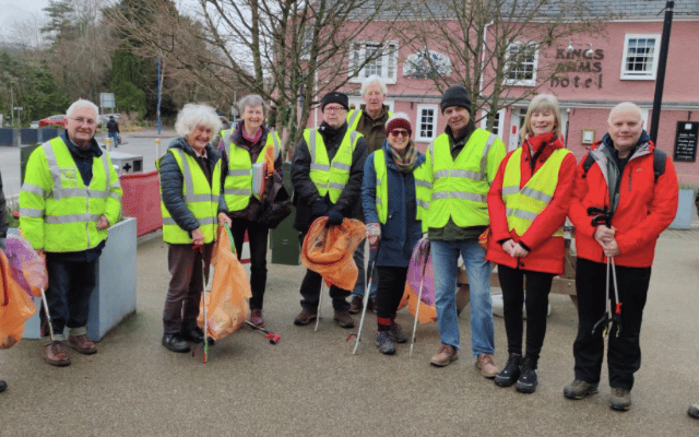 Cigarette buts and poo bags are a problem say Keep Abergavenny Tidy