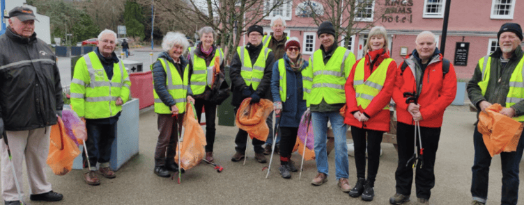 Keep Abergavenny Tidy's March clean up