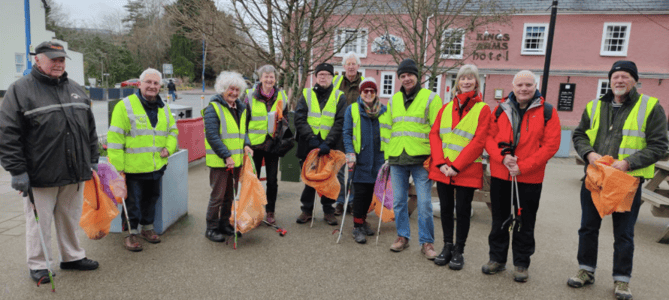 Keep Abergavenny Tidy's March clean up