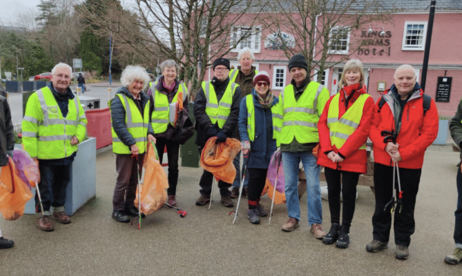 Keep Abergavenny Tidy's March clean up