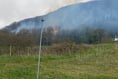Fire crew tackle blaze on the Deri