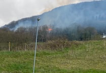 Fire crew tackle blaze on the Deri