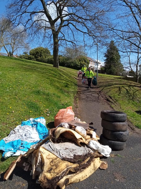 Hillside fly tipping action project