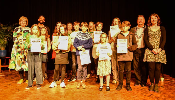 Winners at Aber writing fest