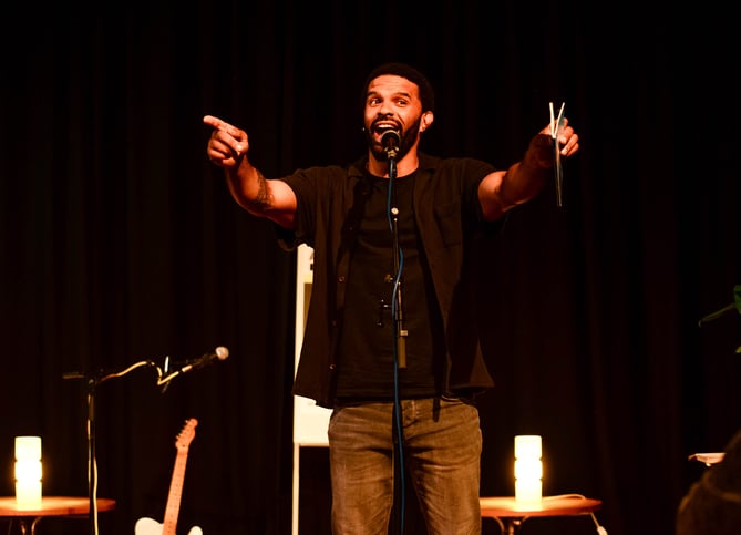 Alex Wharton at writing festival