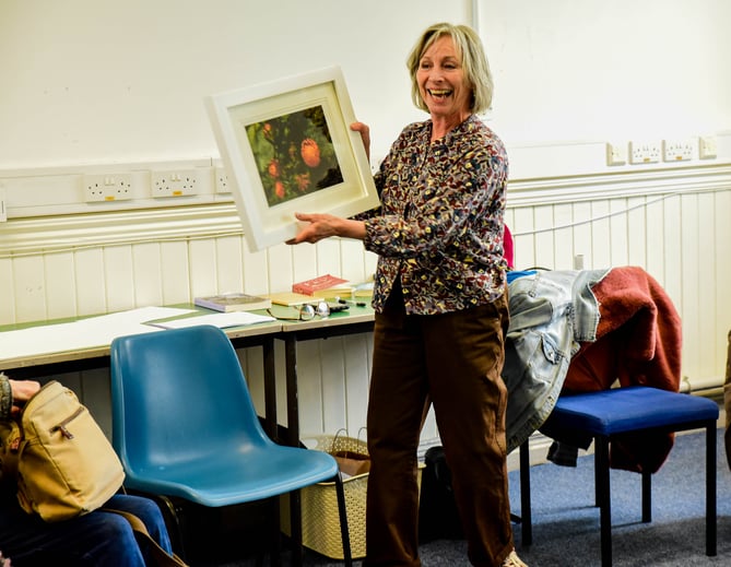 Liz Pearce at writing festival 