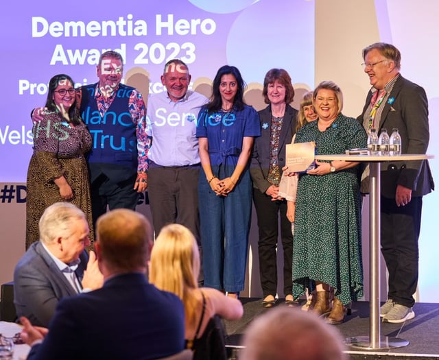 Welsh Ambulance Service Dementia Team wins Hero award