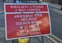 Temporary speed limit on Lower Raglan Road, Llandenny