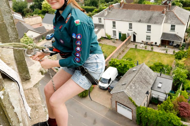 1st Raglan Scouts Group conquers new heights in charity abseil 