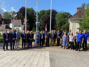 Flag raised at County Hall to mark Armed Forces Week