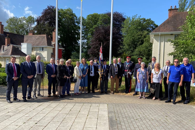 Flag raised at Usk County Hall