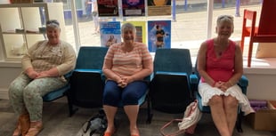Former staff drop in for a sit down!