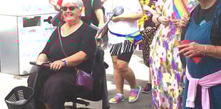 Rainbows, boas and bright blue skies as Aber Pride arrives in town 