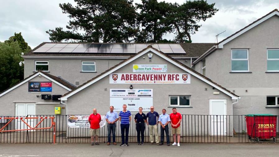 Abergavenny RFC leads the way in going green as it installs solar