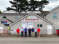 Abergavenny RFC lead the way in going green with solar panels 