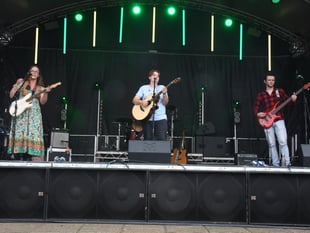 Frankie Wesson performs at Coleford Music Festival.