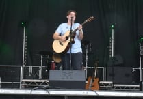 Frankie Wesson performs at Coleford Music Festival.