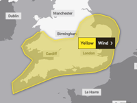 Yellow alerts for wind issued by Met Office