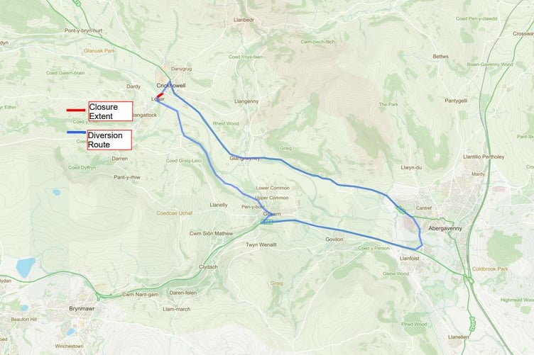 Crickhowell Bridge closure