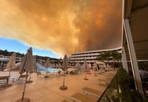 Drama as holidaying family escapes the Greek wildfires on Rhodes