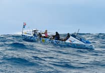 Monmouthshire rowers battle raging seas in 5,000m deep waters