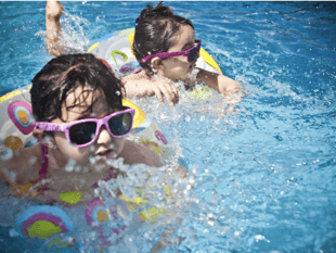 Monmouthshire children have a splashing time at Swimming Festival