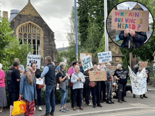 Campaigners protest suggested Day Centre venue 