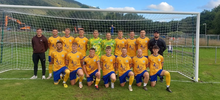 Blaenavon Blues have a new yellow away strip