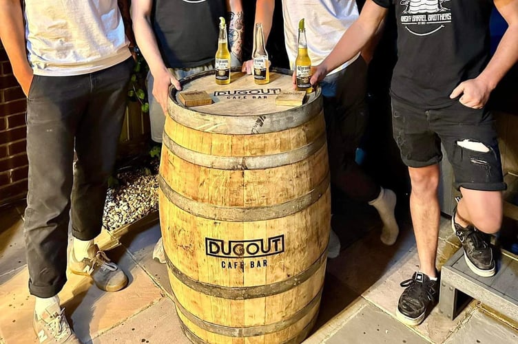 The Whiskey Barrel Brothers and The Dugout bar
