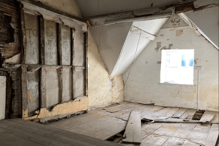 The attic chapel where Catholics worshipped in secret in the C17th