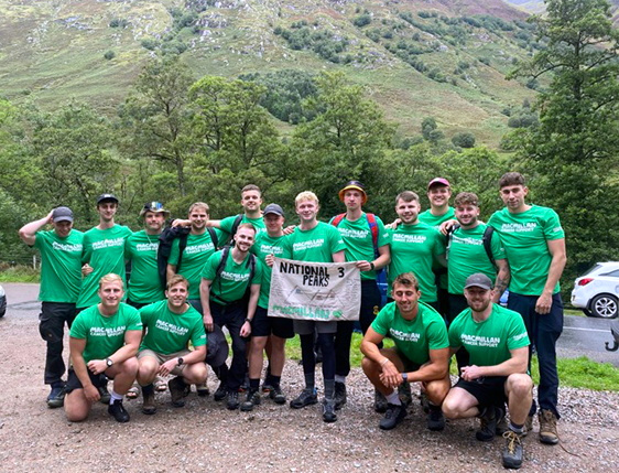 Group conquers Three Peaks in tribute to nurse