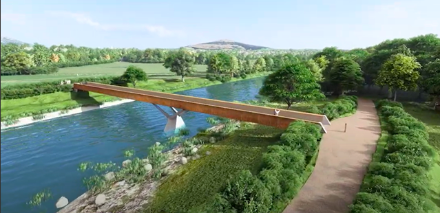 Llanfoist to Abergavenny Active Travel bridge works commences