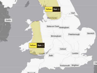 Met Office issues yellow weather warnings 