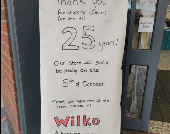 Aber wilko closing