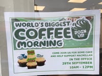 Worlds biggest coffee morning 