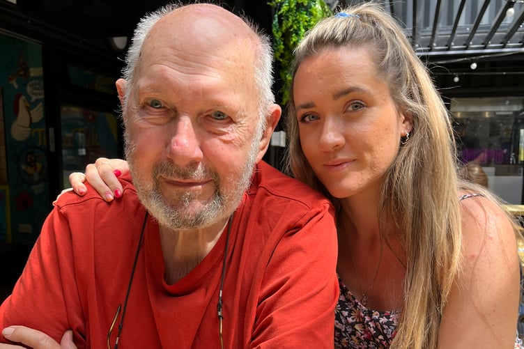 Charlotte Curtis with her grandad