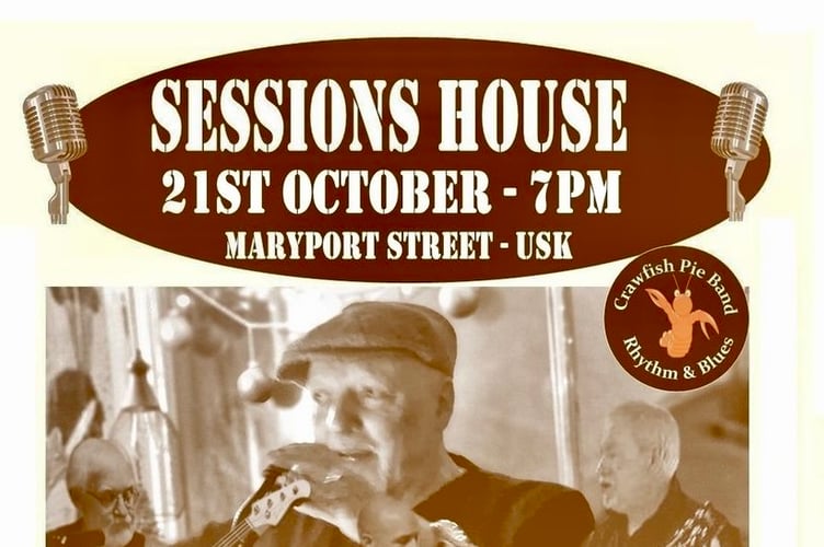 Crawfish Pie are playing the Usk mayor's fund-raising night