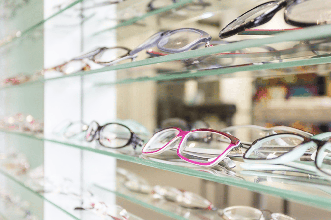 Glasses stock image