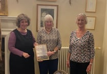 Award for Bailey Park Friends from tourist association