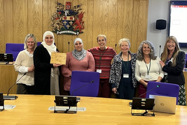 Abergavenny Town of Sanctuary Group receives recognition award