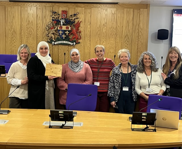 Abergavenny Town of Sanctuary Group receives recognition award