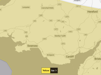 Met Office issues ice warning across Monmouthshire