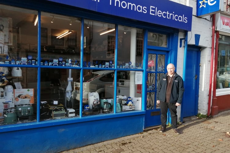 Ray from AF Thomas, one of the Cross Street businesses that formed the town’s first Litter Free Zone.