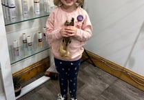 Plucky Maia Alys braves the chop for Little Princess charity