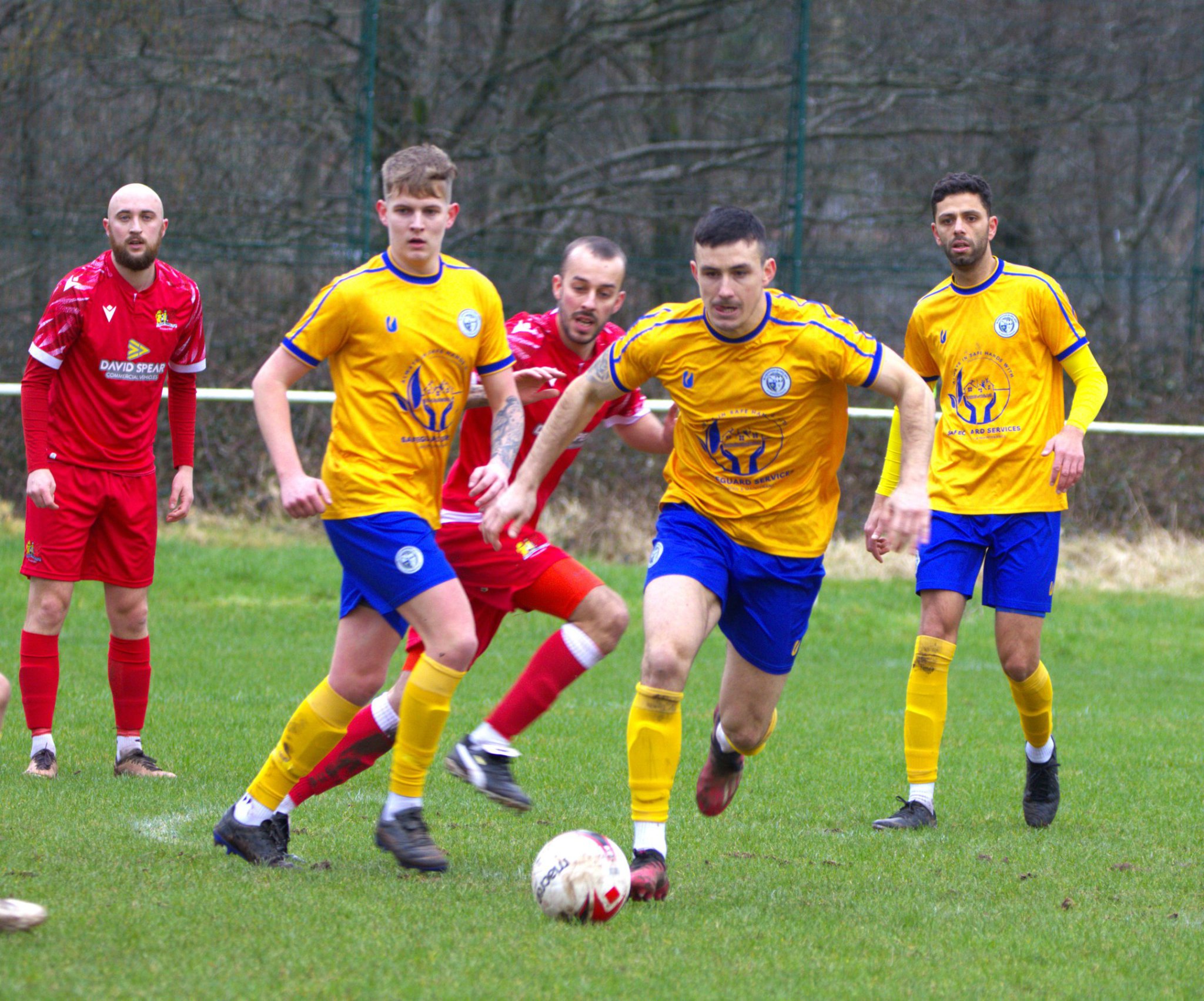 Blaenavon Blues in yellow battled to a draw