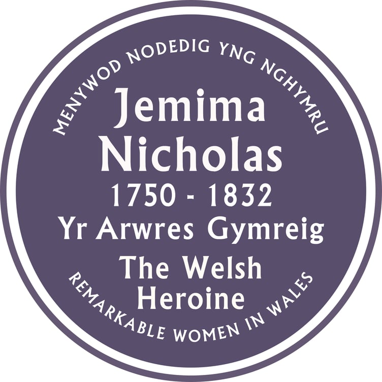 Jemima Nicholas is the latest 'Welsh Heroine' honoured by a purple plaque