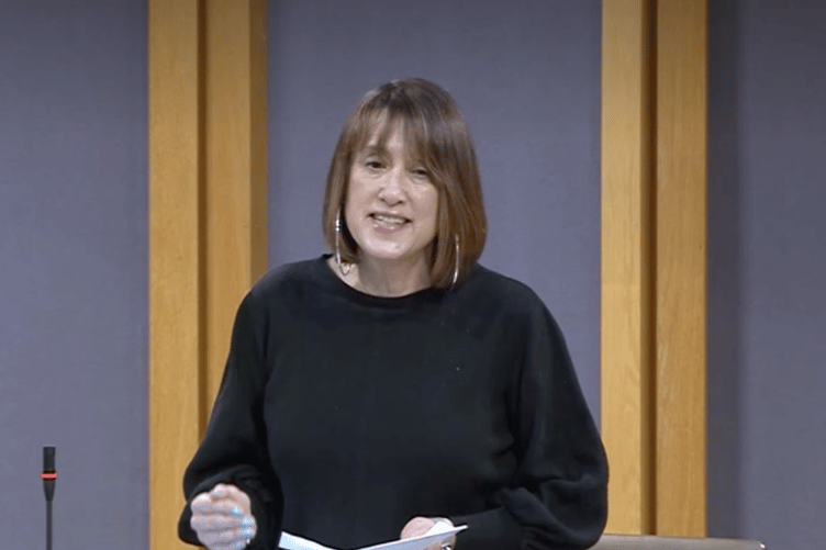 Jane Dodds MS speaking in the Senedd this week