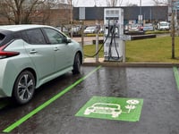 Car charge station plan for town store