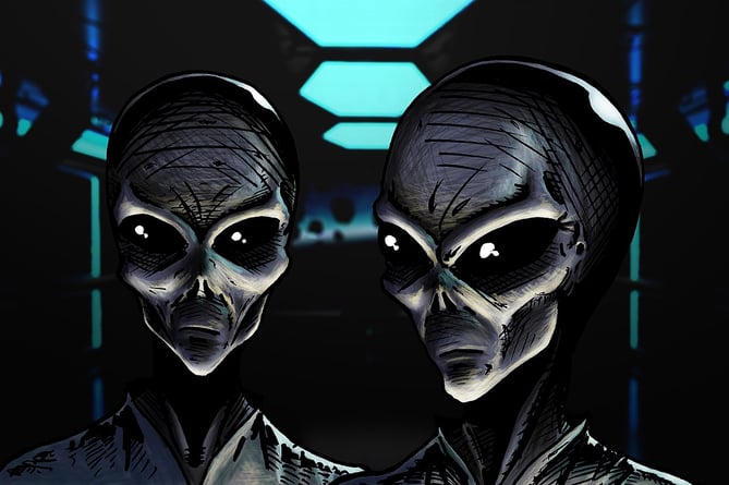 A pair of aliens. 