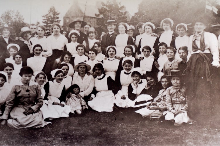 Patients and staff at Pen-y-Fal